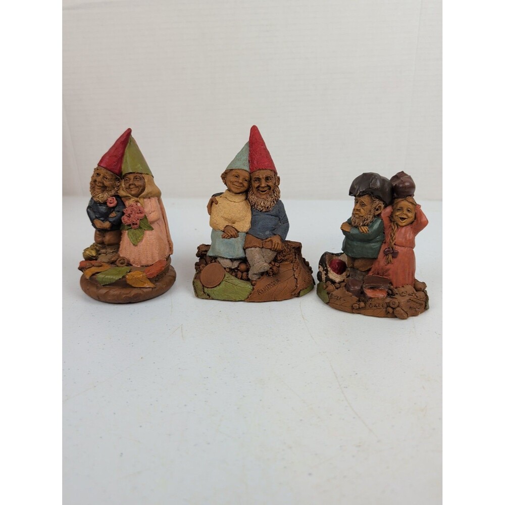 3 Tom Clark Cairn Studios Gnomes 1990s Marriage Lot Wedding Gift Cottagecore
